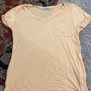 Women's Basic Light Orange Tee